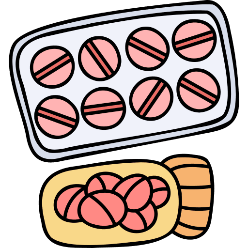 Pills medication coronavirus drug icon