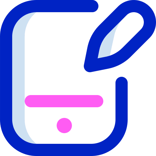 Tablet electronic art and design tablet icon