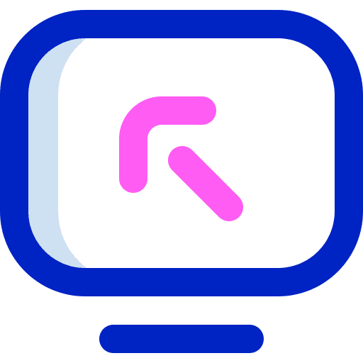 Computer screen graphic monitor icon