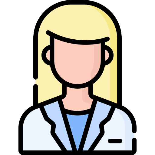 Doctor woman hospital profile icon