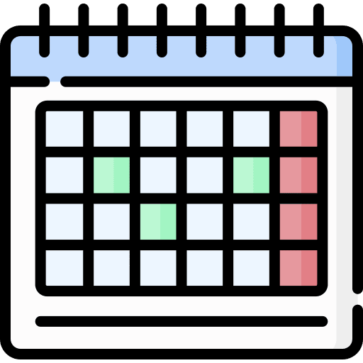 Calendar schedule date interface icon