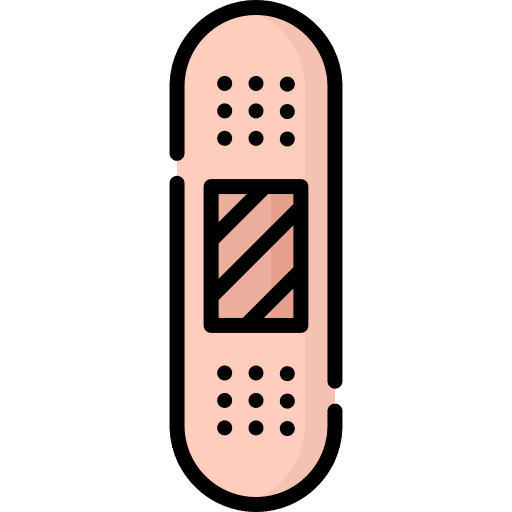 Plaster first aid healthcare and medical bandage icon