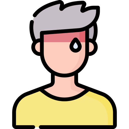 Sick people man sick icon