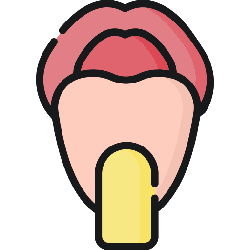 Tongue depressor cleaning inspection medical tools icon