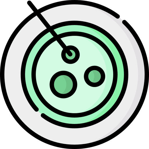 Virus petri dish chemical laboratory icon