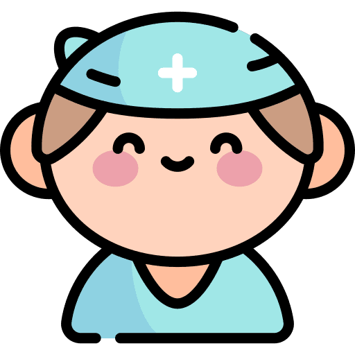 Nurse doctor medical assistance professions and jobs icon