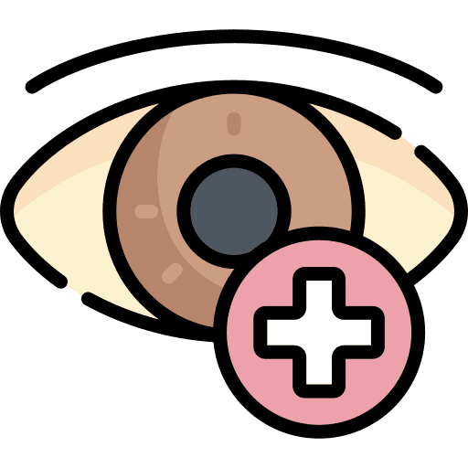 Ophtalmology eye healthcare and medical anatomy icon