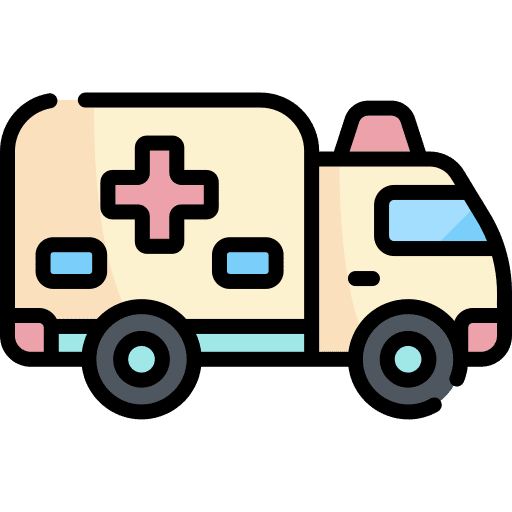 Ambulance vehicle transport emergency icon