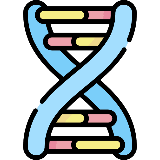 Dna science genetical biology icon