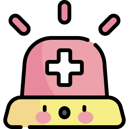 Emergency police emergency alarm icon