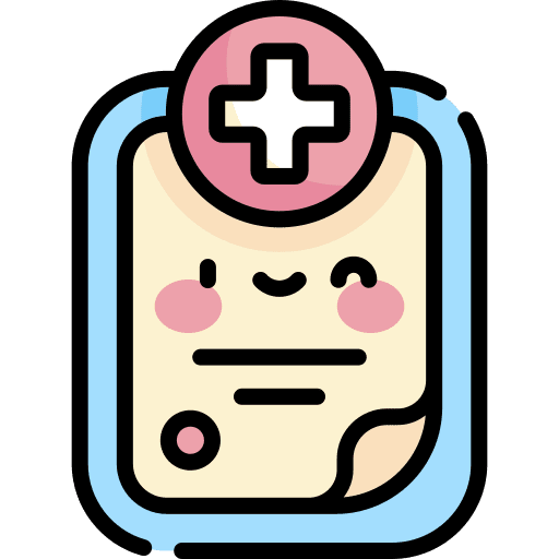 Medical history report health report clipboard icon
