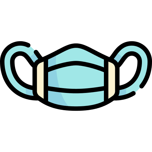 Medical mask face mask surgical mask security icon