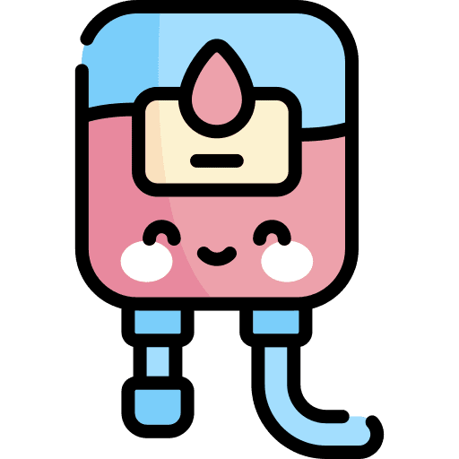 Transfusion healthcare and medical blood transfusion blood bag icon