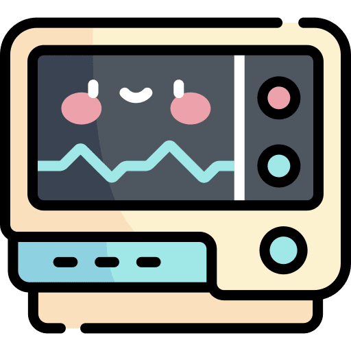 Monitor hospital healthcare and medical scanner icon