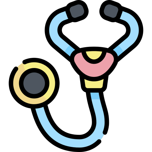 Stethoscope medical healthcare and medical tools icon