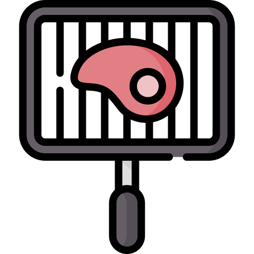 Barbecue summertime travel food and restaurant icon