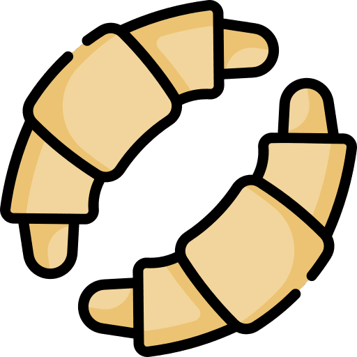 Croissant bread food and restaurant croissant icon