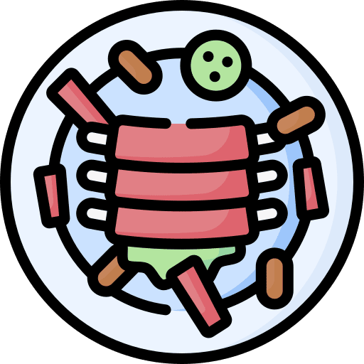 Ribs barbecue bbq pork icon