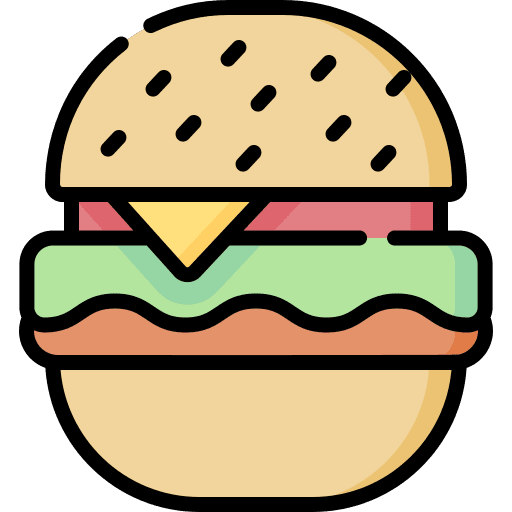 Burger food beef cheese icon