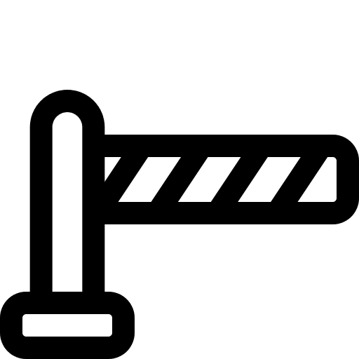 Gate gate crossing parking barrier icon