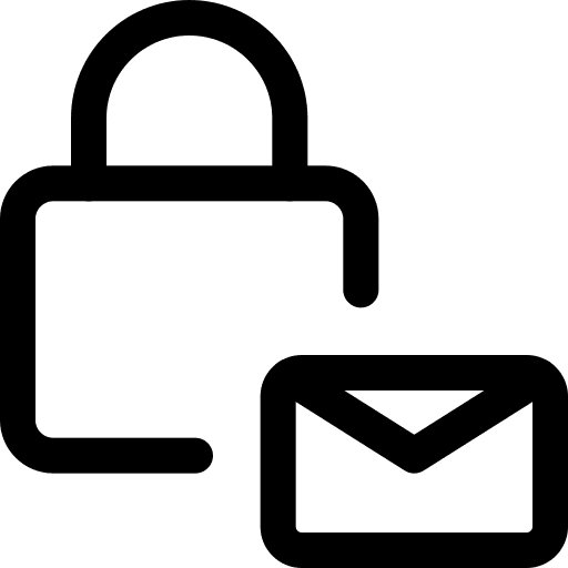 Email blocker closed locked email blocker icon