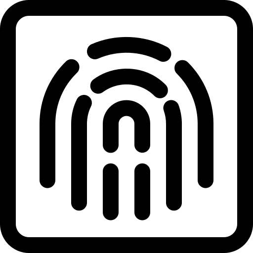 Fingerprint scan finger fingerprint technology icon