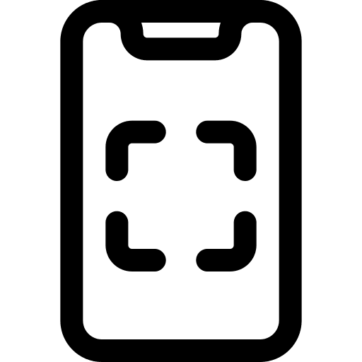 Qr code scan smartphone barcode scan icon