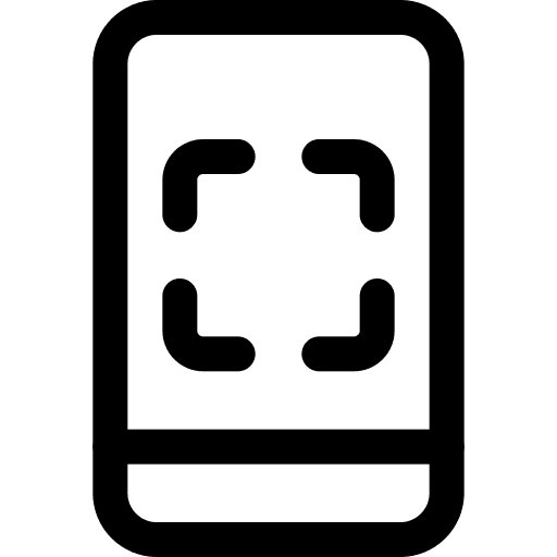Scan mobile security smartphone icon