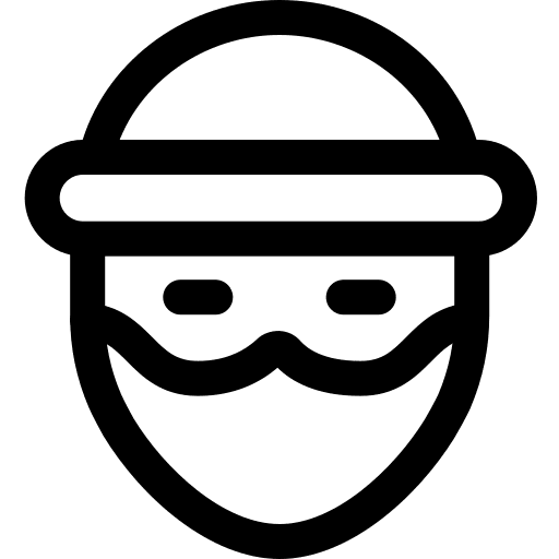 Hacker avatar spy detective icon