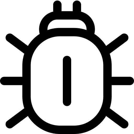 Virus patch symbol bugs icon