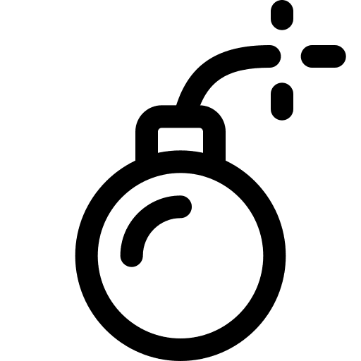 Explosive security terrorism miscellaneous icon