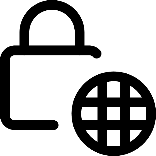 Global security password closed icon