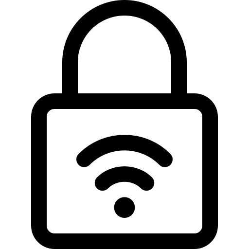 Lock closed wireless restricted icon
