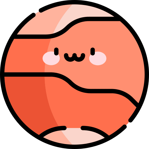 Mars solar system nature galaxy icon