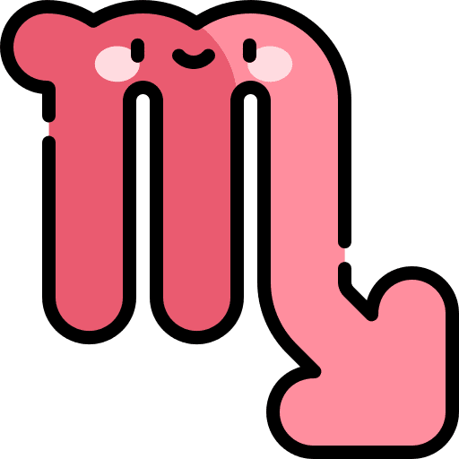 Scorpio shapes and symbols esoteric horoscope icon