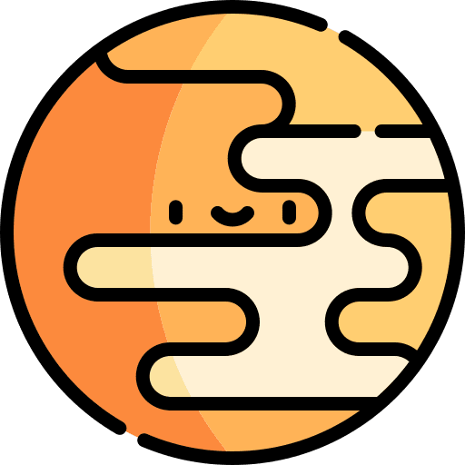 Venus galaxy planet space icon