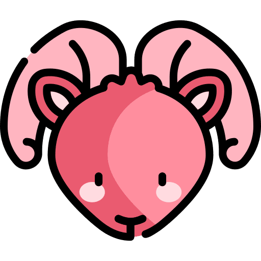 Aries zodiac shapes and symbols signs icon