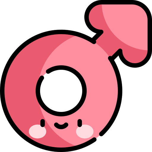 Mars gender fluid man signs icon