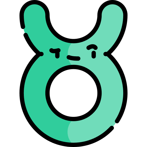 Taurus zodiac horoscope signs icon