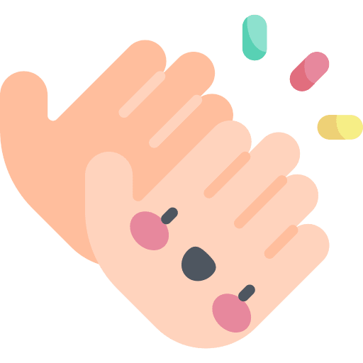 Clap applause praise hand icon