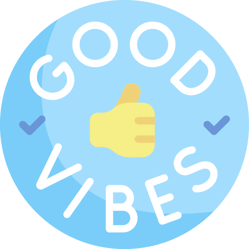Good vibes thumb up message positive icon