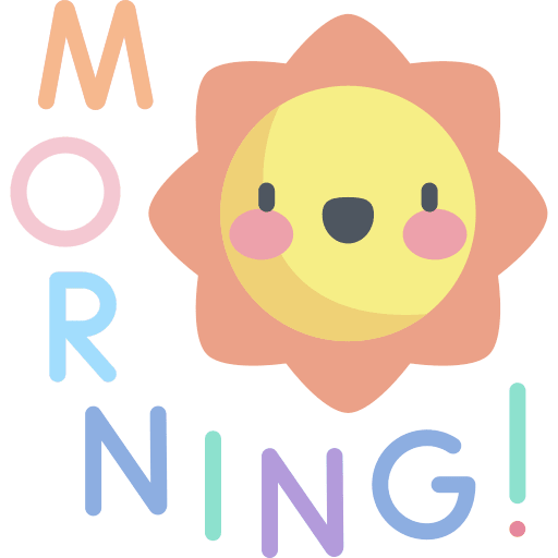 Morning good morning sun happy icon