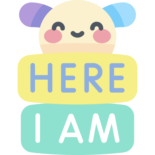 Here i am smileys miscellaneous here i am icon