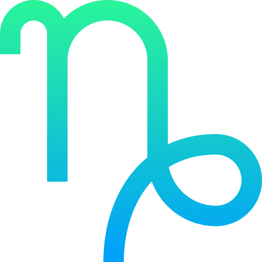 Capricorn shapes and symbols astrology esoteric icon