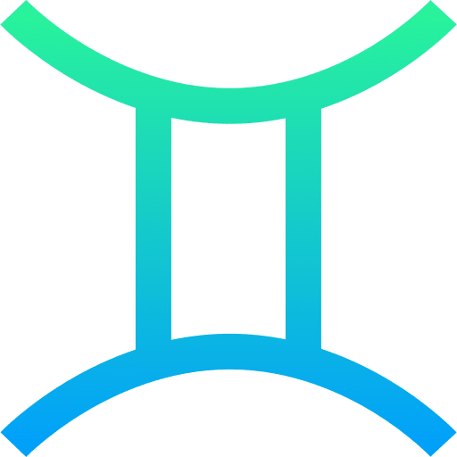 Gemini constellation astrology horoscope icon