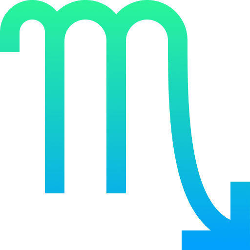 Scorpio astrology zodiac signs icon