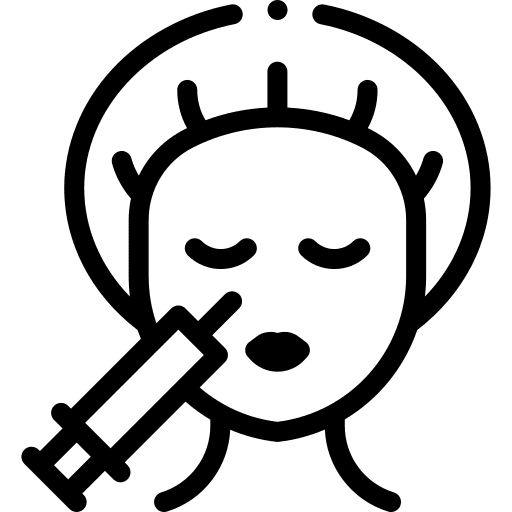 Dermal filler beauty healthcare and medical aesthetic icon