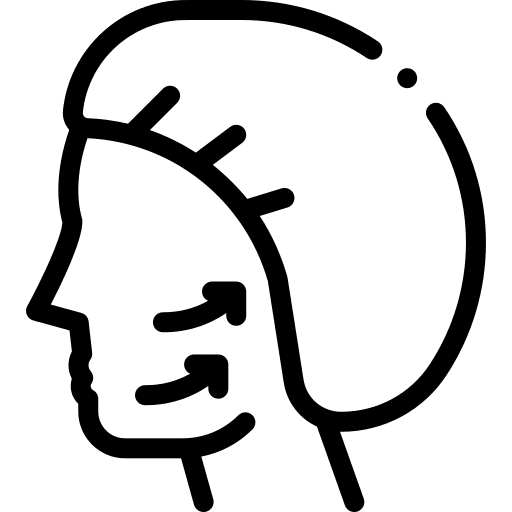 Lifting plastic surgery beauty operation icon