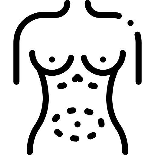 Abdominoplasty beauty healthcare and medical plastic surgery icon