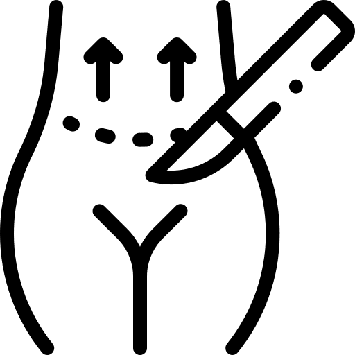 Liposuction beauty reduction plastic surgery icon